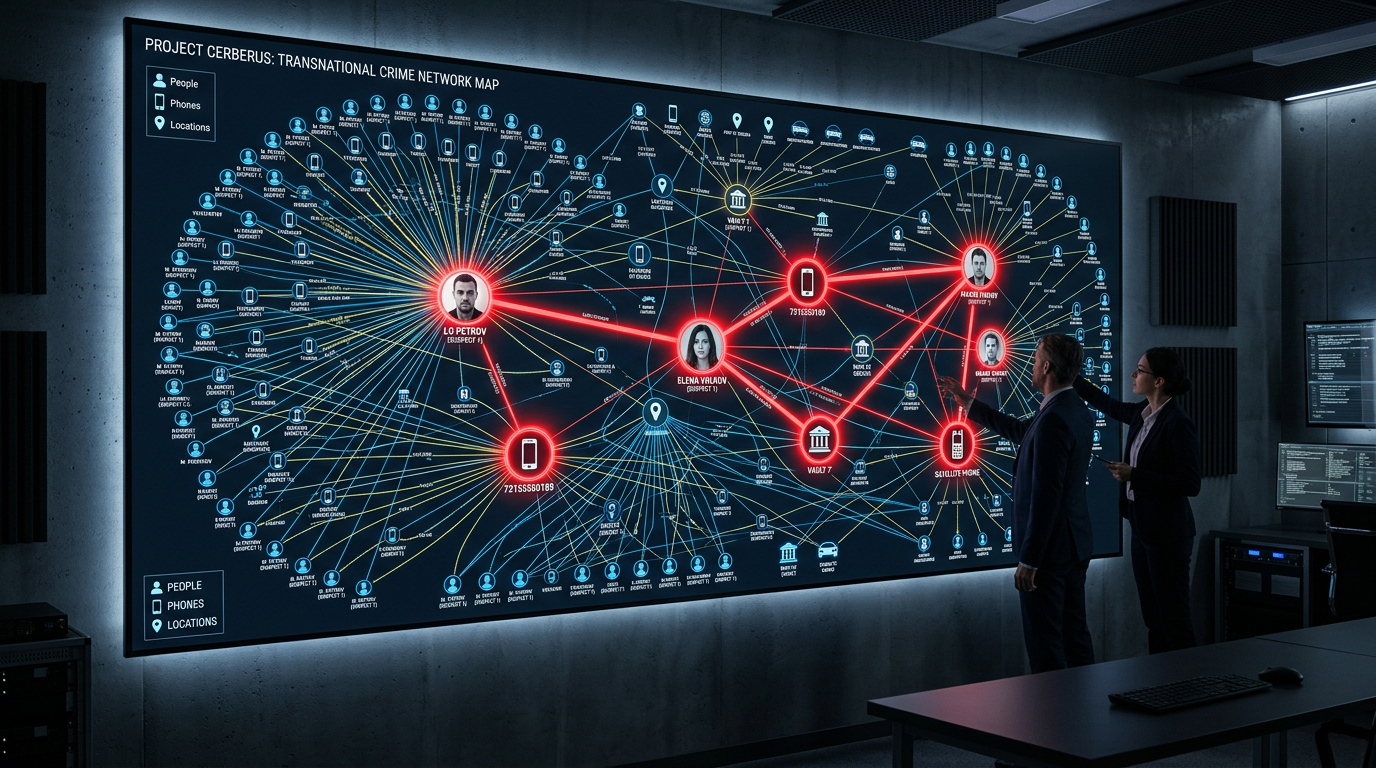 Network Analysis: Mapping the Hidden Web of a Crime